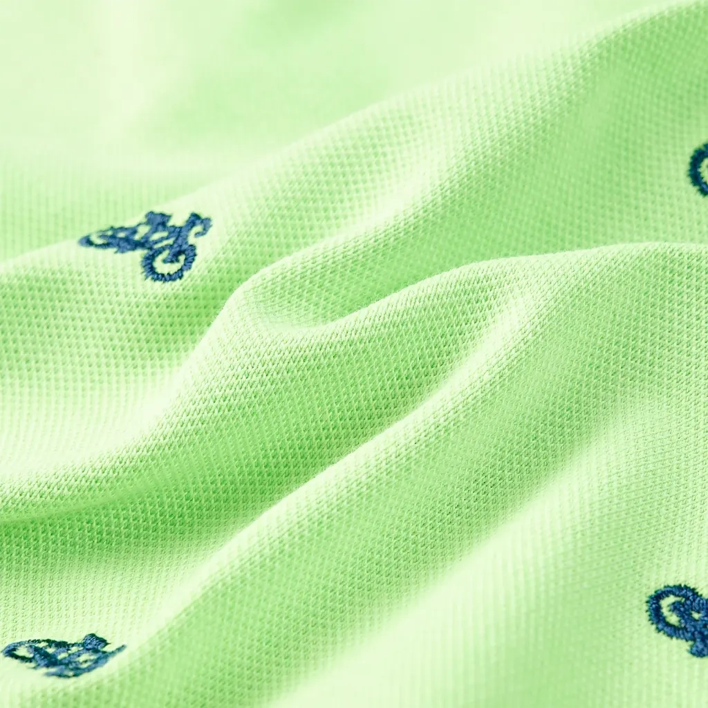 Polo da Bambino Verde Neon 104 12155