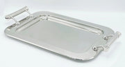 Vassoio da portata in acciaio inox con 2 Manici Collezione Prandelli 50 cm