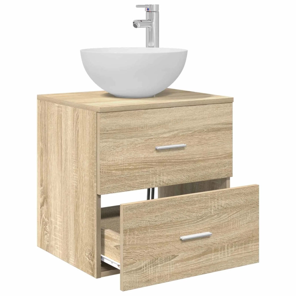 Mobile Lavabo da Parete Rovere Sonoma 49,5 x 41 x 64,5 cm 890264