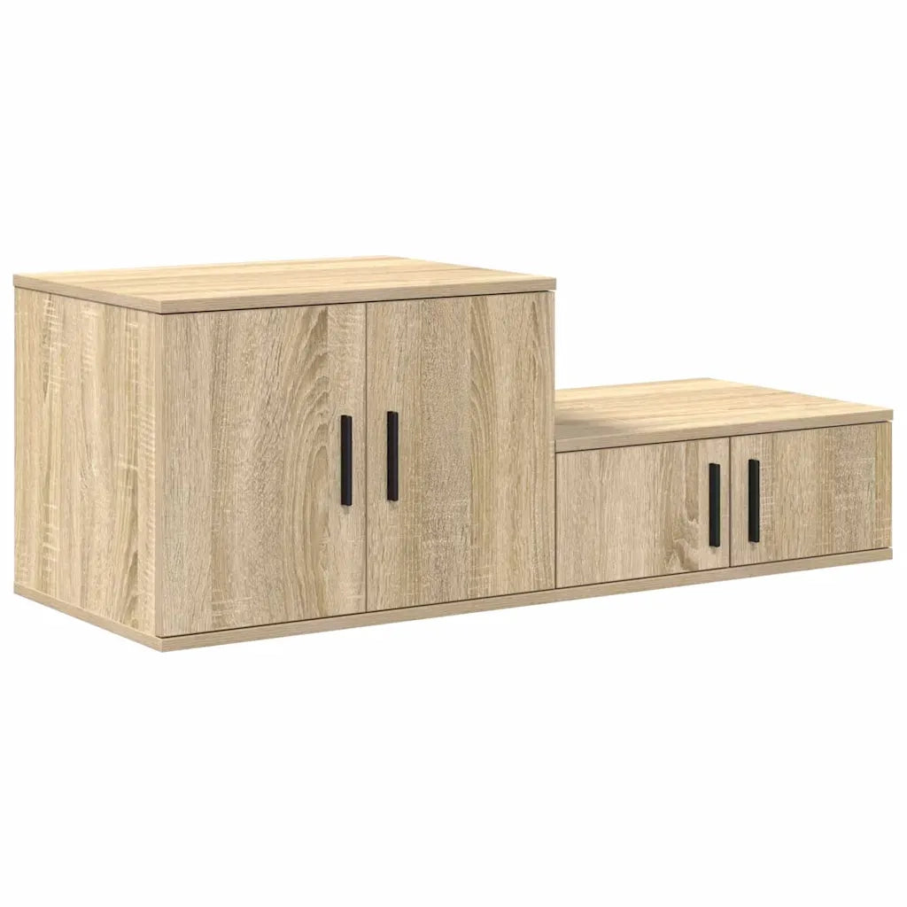 Armadio 2 pcs Rovere Sonoma 118 x 41 x 40 cm Legno multistrato 866661