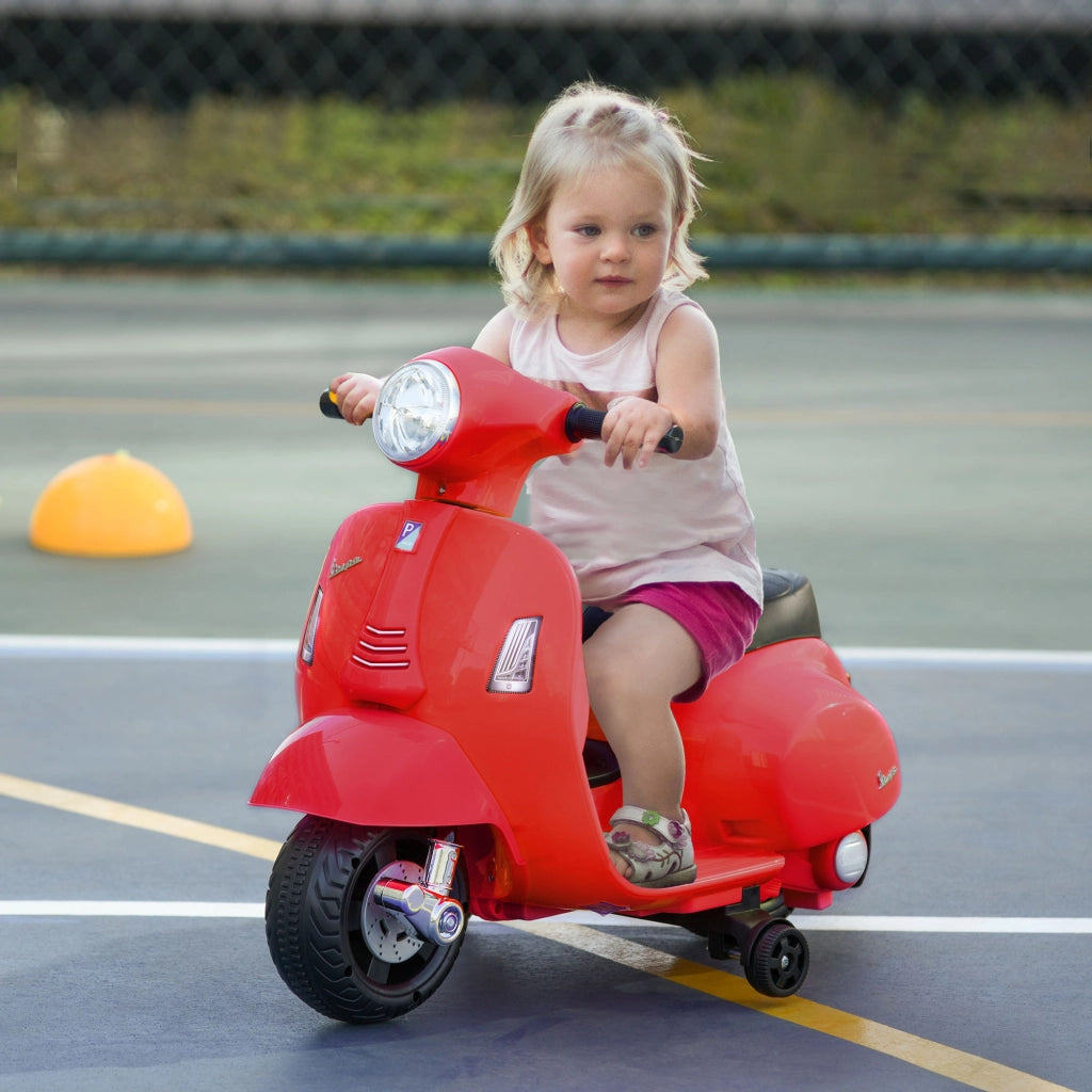 Moto Elettrica Bambini Vespa ¨C Minimal ¨C Rosso 66.5x38x52 cm