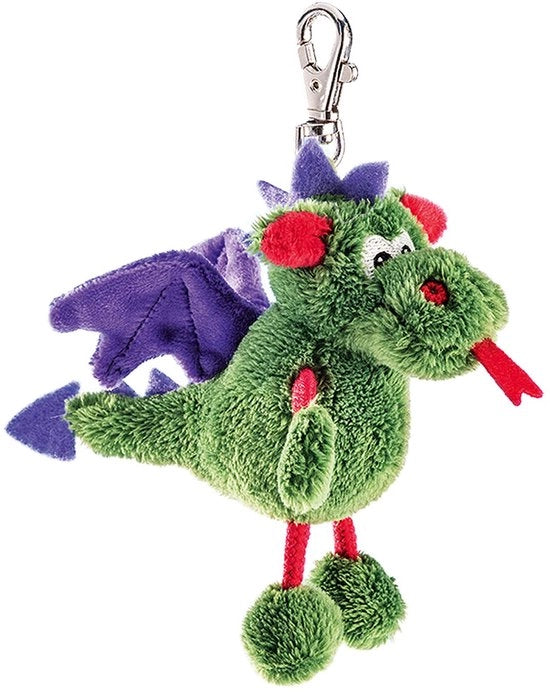Accessorio per chiave in peluche, 9 cm, verde