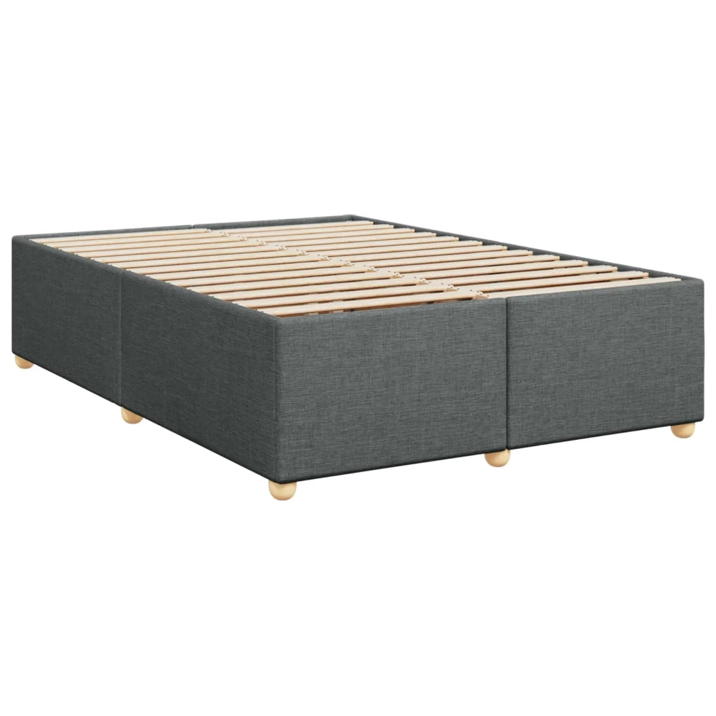 Letto box spring con materasso Grigio Scuro 140 x 200 cm 3452437