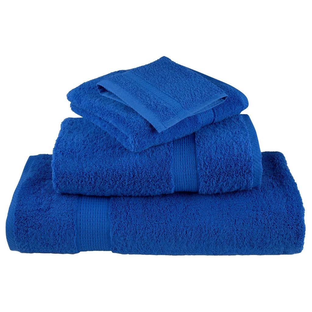 Asciugamani da Bagno SOLUND 4 pz Blu 100x150 cm 600gsm 137192