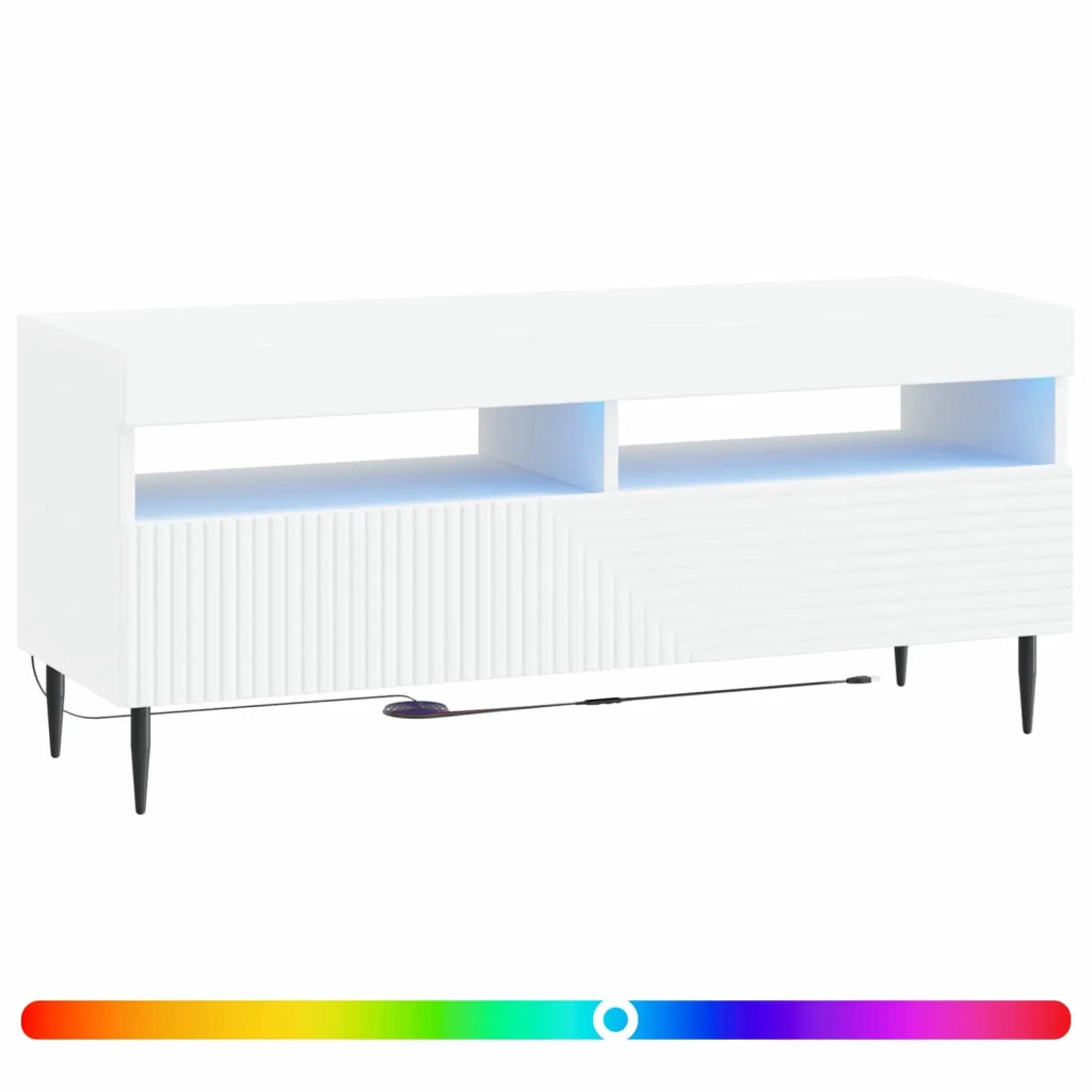 Mobile TV LED Bianco Legno ingegnerizzato 896985