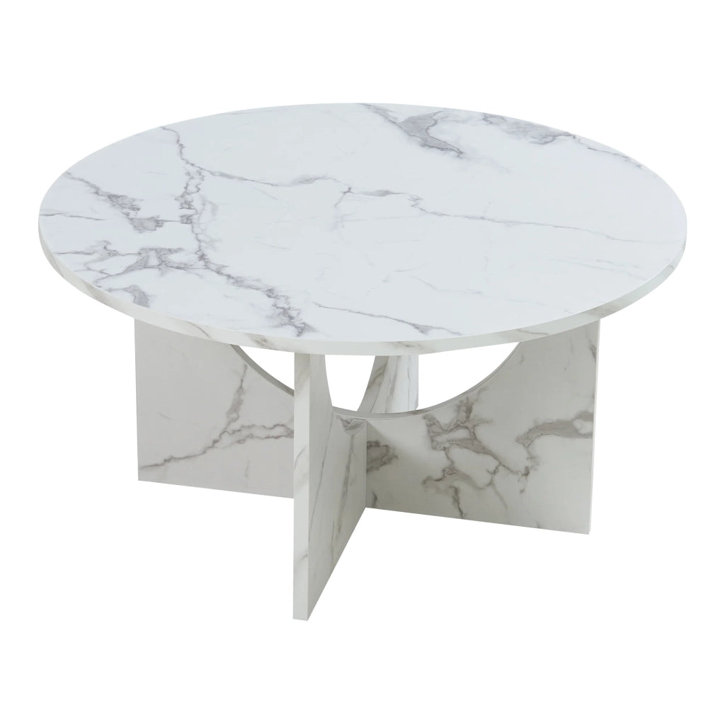 Tavolino/consolle/tavolino laterale 80 x 42 cm effetto marmo bianco 03_0010845