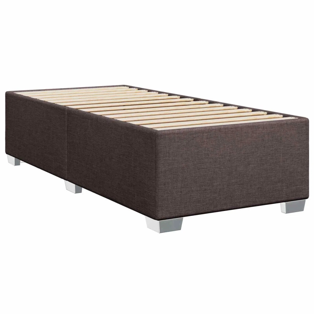 Letto box spring con materasso Marrone Scuro 90 x 200 cm 3453328
