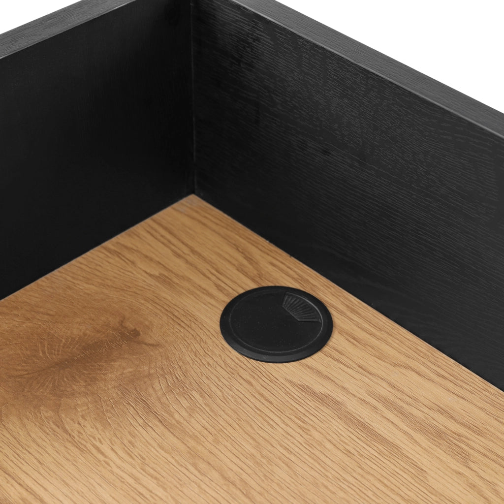 Scrivania in legno e nero CHARLES