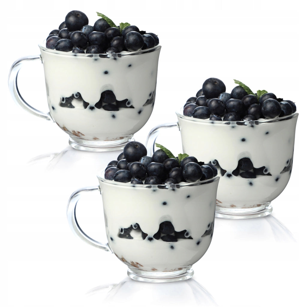 Set di 4 bicchieri da tè/caffè invernali KADAX da 480 ml con manico.