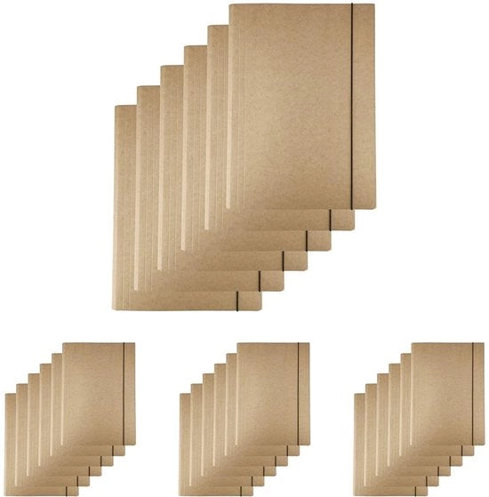 Documenti da disegno in cartoncino 300g, 6 pezzi, organizzatore da tavolo con elastico (lotto da 4)