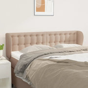 Testiera ad Orecchio-Testata con Orecchie Cappuccino 147x23x78/88 cm in Similpelle