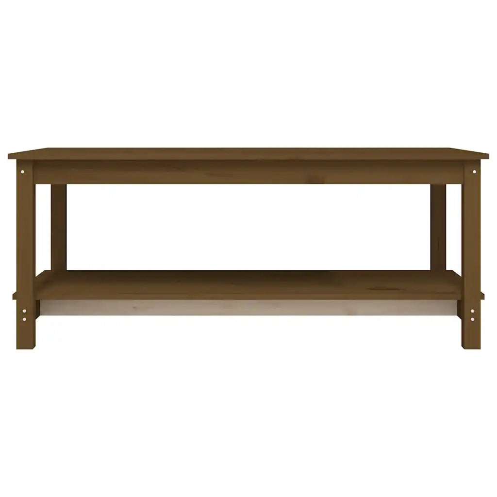 Tavolino da Salotto Ambra 110x55x45 cm Legno Massello di Pino 822275
