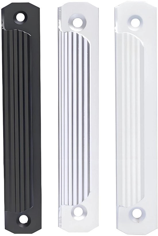 Set di protezione per balcone da 3 - Maniglia in lega di alluminio - Protezione per porte esterne - Protezione per terrazza - Adatto per finestre e porte scorrevoli - Montaggio semplice