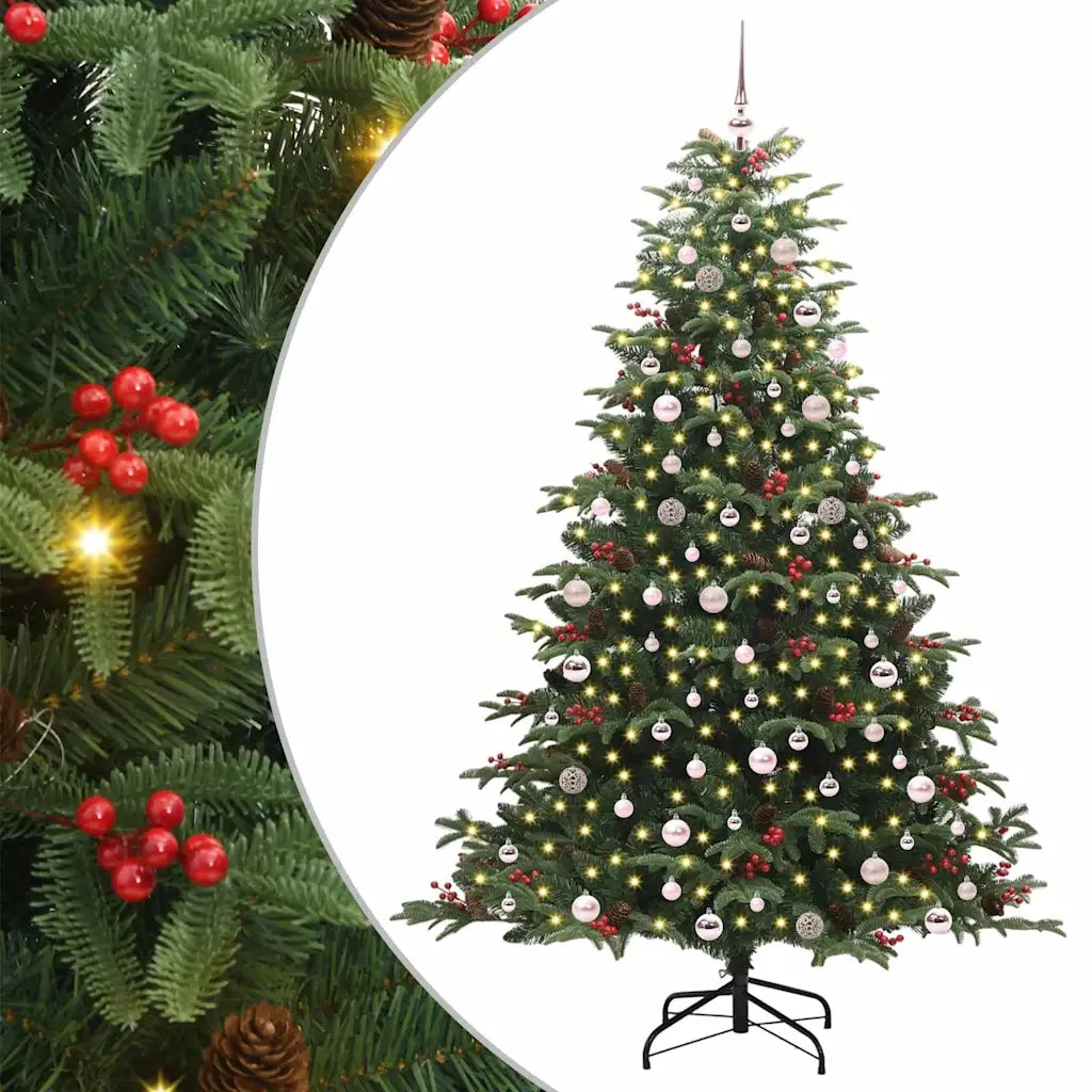 Albero di Natale artificiale con 300 LED Verde 240 cm 3395570