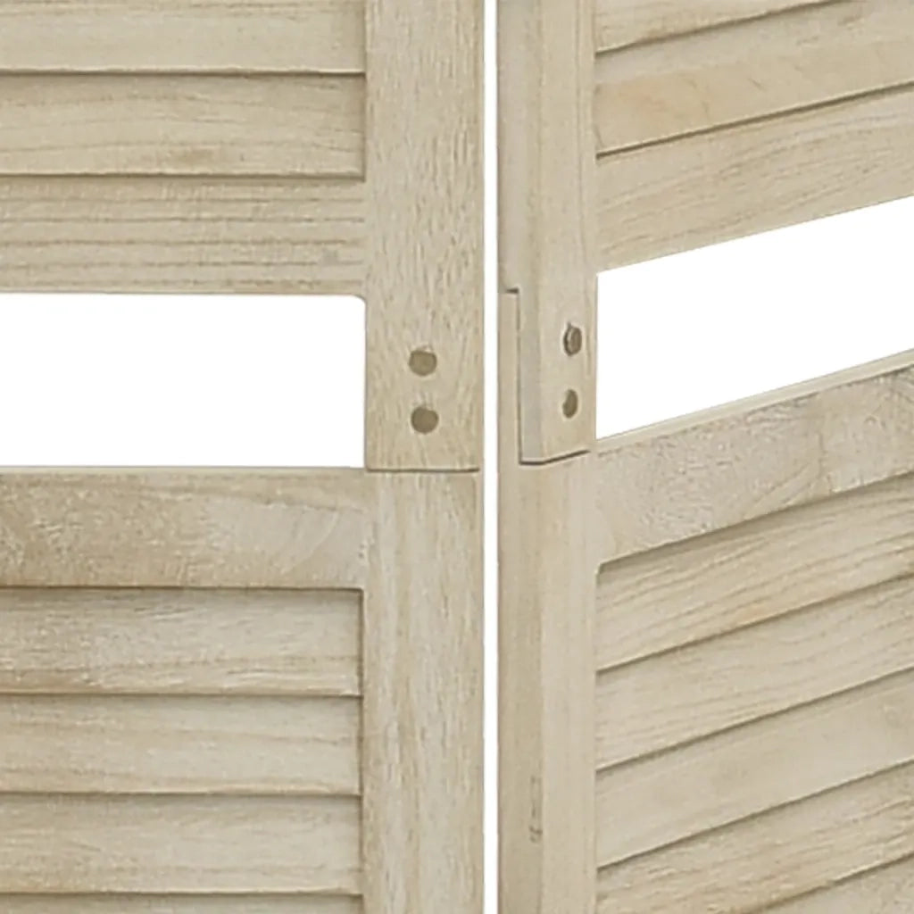 Divisorio a 6 Pannelli-Set di 6 pannelli Paravento 210 x 165 cm Legno Massello di Paulownia