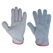 GUANTI PALMO PELLE DORSO CROSTA Tg. 9- 12 coppia  - BricoGo