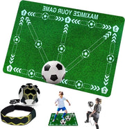 Mat di allenamento per piedi, palla antiscivolo per piedi, allenatore di calcio per bambini, interno ed esterno, palline 60 x 90 cm