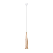 Lampada a sospensione SULA 1 in legno naturale