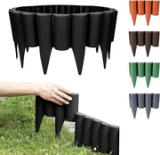 Pavimento a vista - bordura per giardino - bordura per prato - 2,5 m - Nero