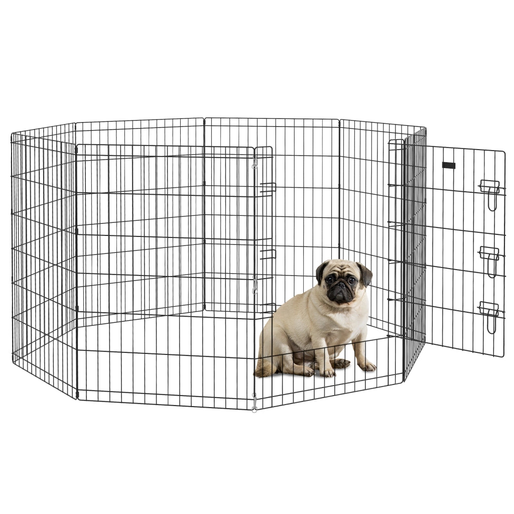 Recinto modulabile per animali piccoli ¨C zephmum ¨C 61x91 cm nero