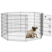 Recinto modulabile per animali piccoli ¨C zephmum ¨C 61x91 cm nero
