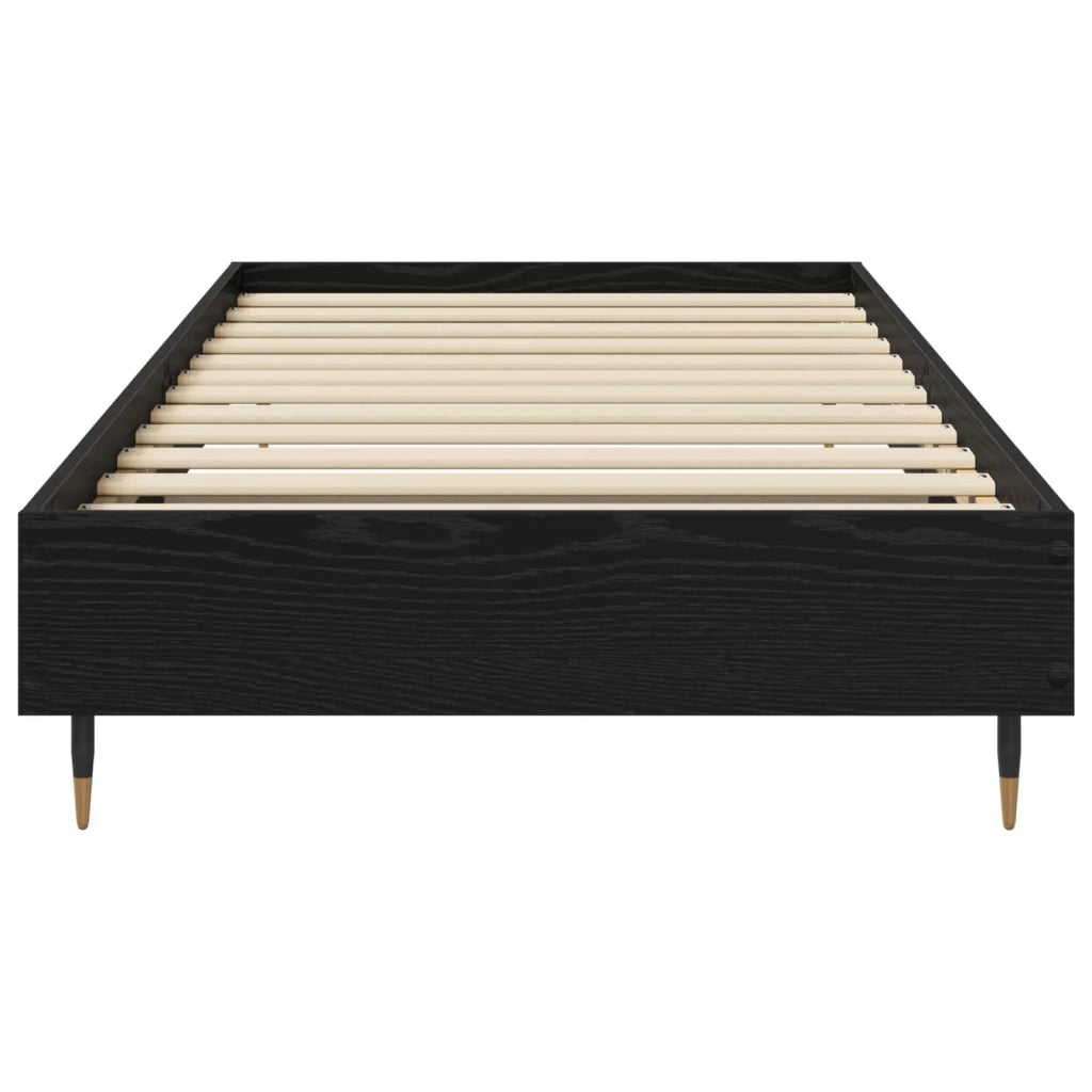 Struttura del letto Rovere Nero 80 x 200 cm 8009055