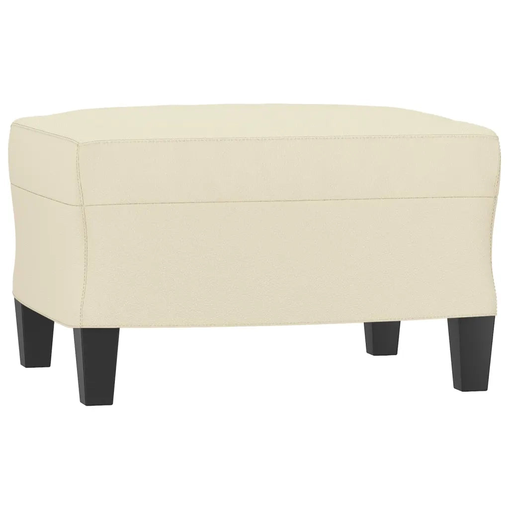 Set di Divani 4 pz con Cuscini crema in Similpelle 3201404