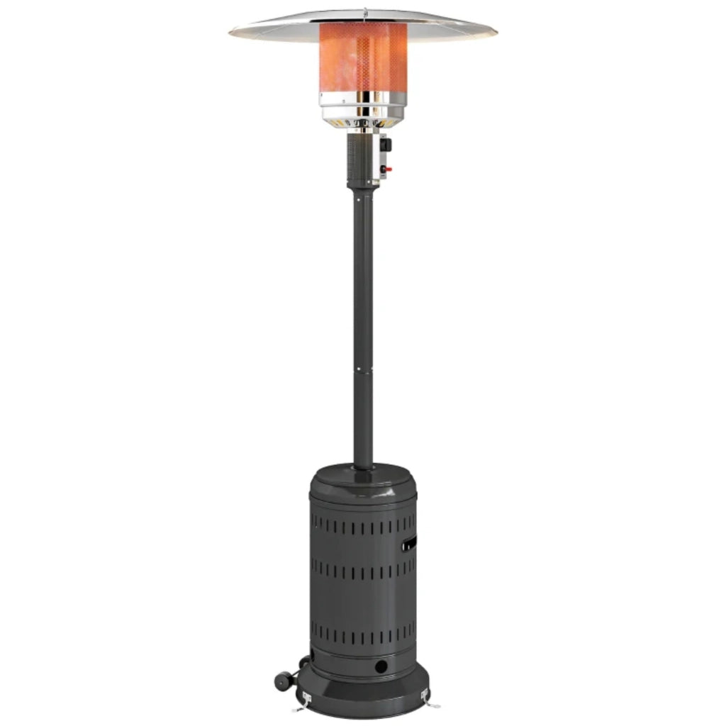Riscaldatore da esterno per patio, riscaldatore a gas portatile da 11 kW con impostazioni di calore regolabili, riscaldatore a gas per giardino, terra