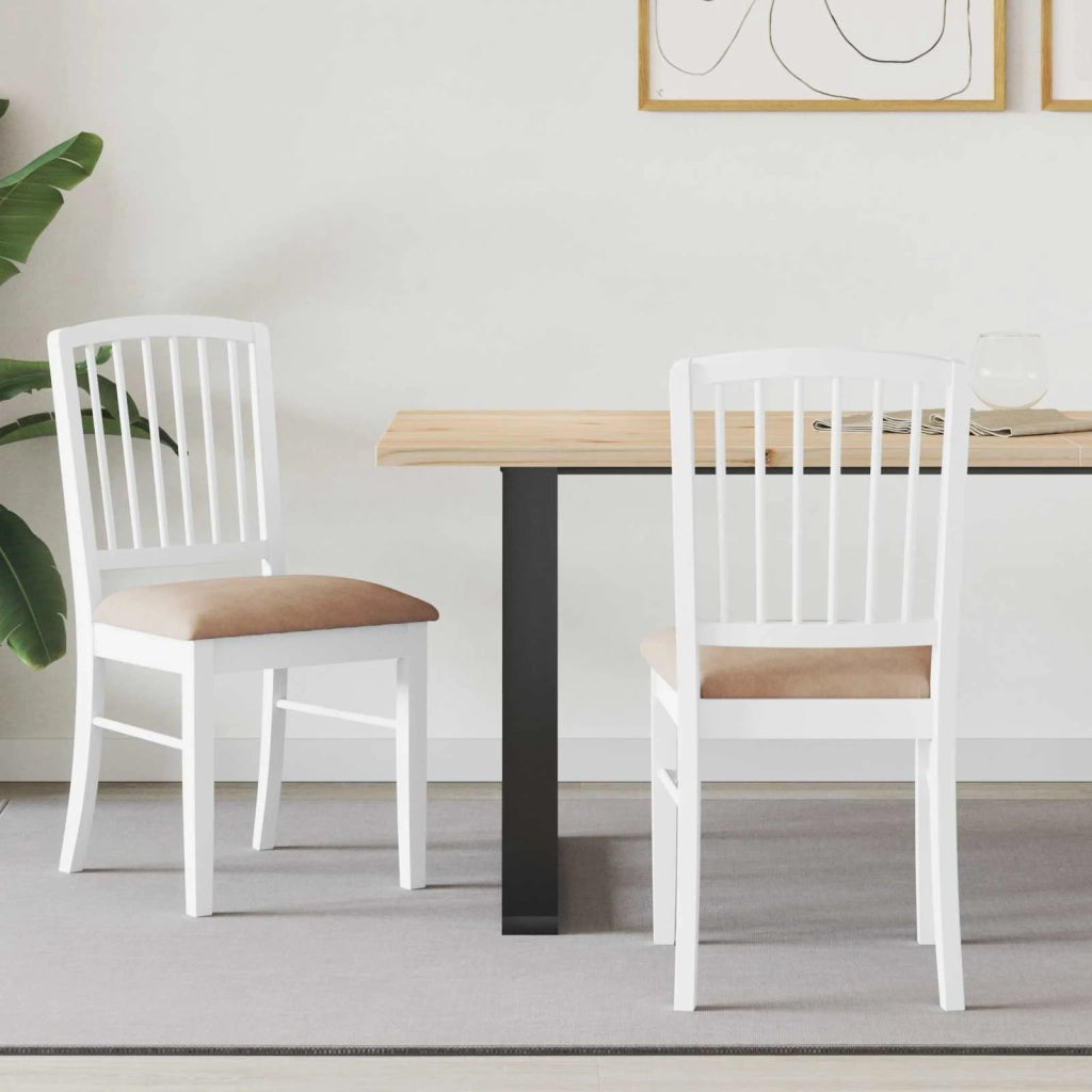 Sedie da pranzo 2 pz | Sedie da cucina Bianco 50 x 52,5 x 91 cm