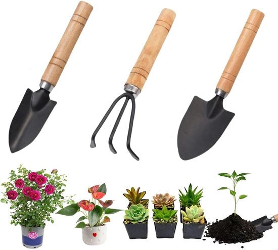 Kit di giardinaggio per bambini - Set a 3 pezzi - Materiale sicuro