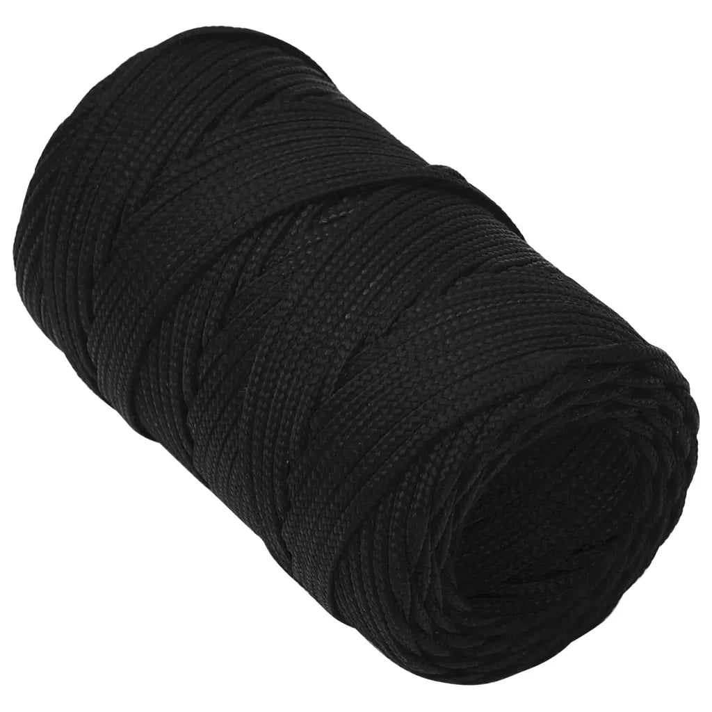 Corda da Lavoro Nera 2 mm 250 m in Poliestere 152795