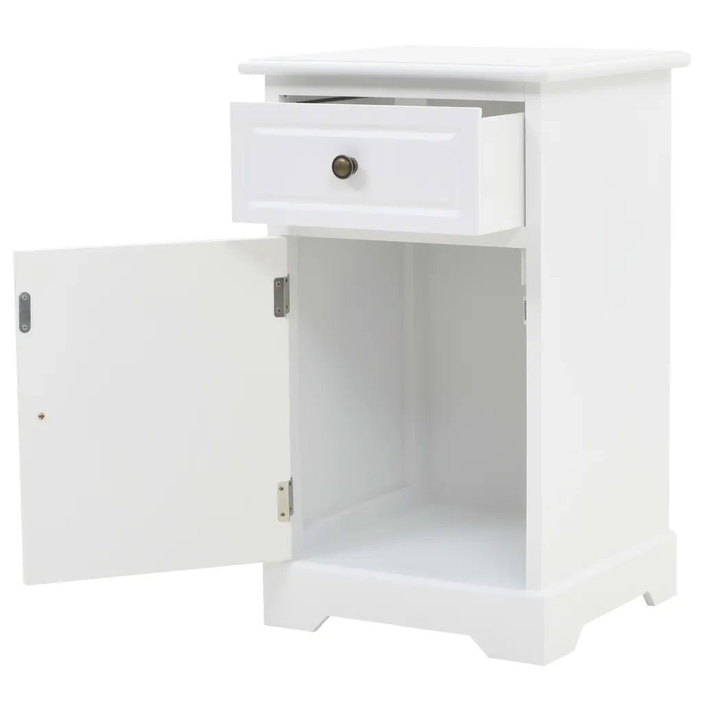 Comodino in MDF e Legno di Pino 35x32x59 cm 245757