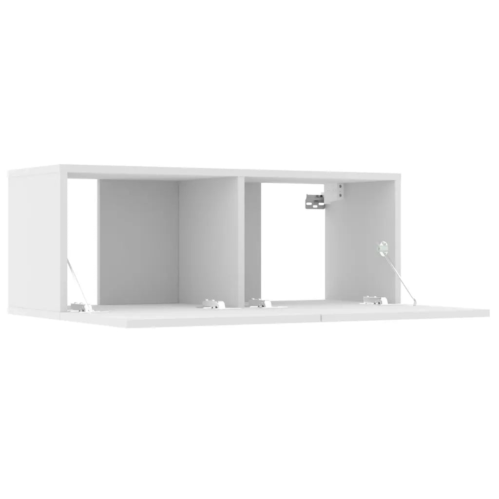 Set Mobili Porta TV 8pz | Armadietto TV | Mobile Porta TV Bianco in Legno Multistrato