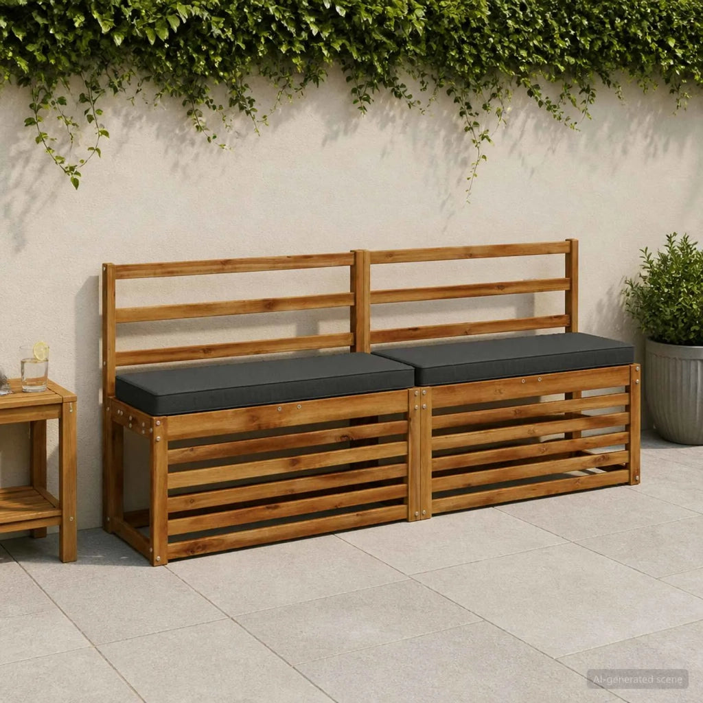 Cuscini per Panchina a 2 Pezzi VUGHT 2 pcs 100% Poliestere 950433