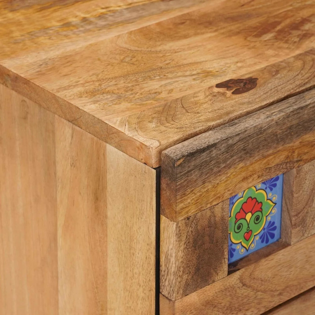 Armadio da Notte con cassetto Naturale 50 x 33 x 62 cm 4018269