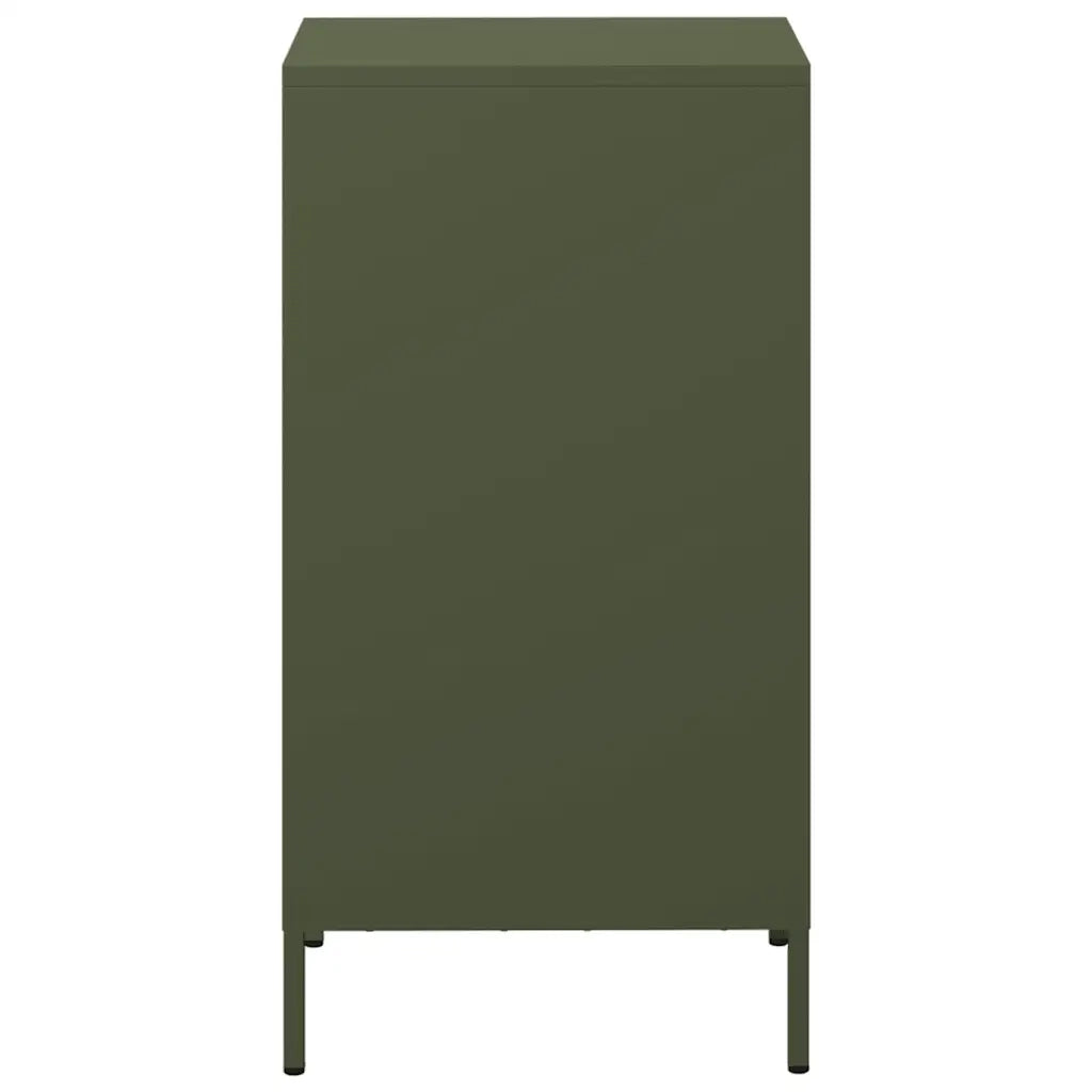 Credenza Verde Oliva 35x39x73,5 cm in Acciaio Laminato a Freddo 851398
