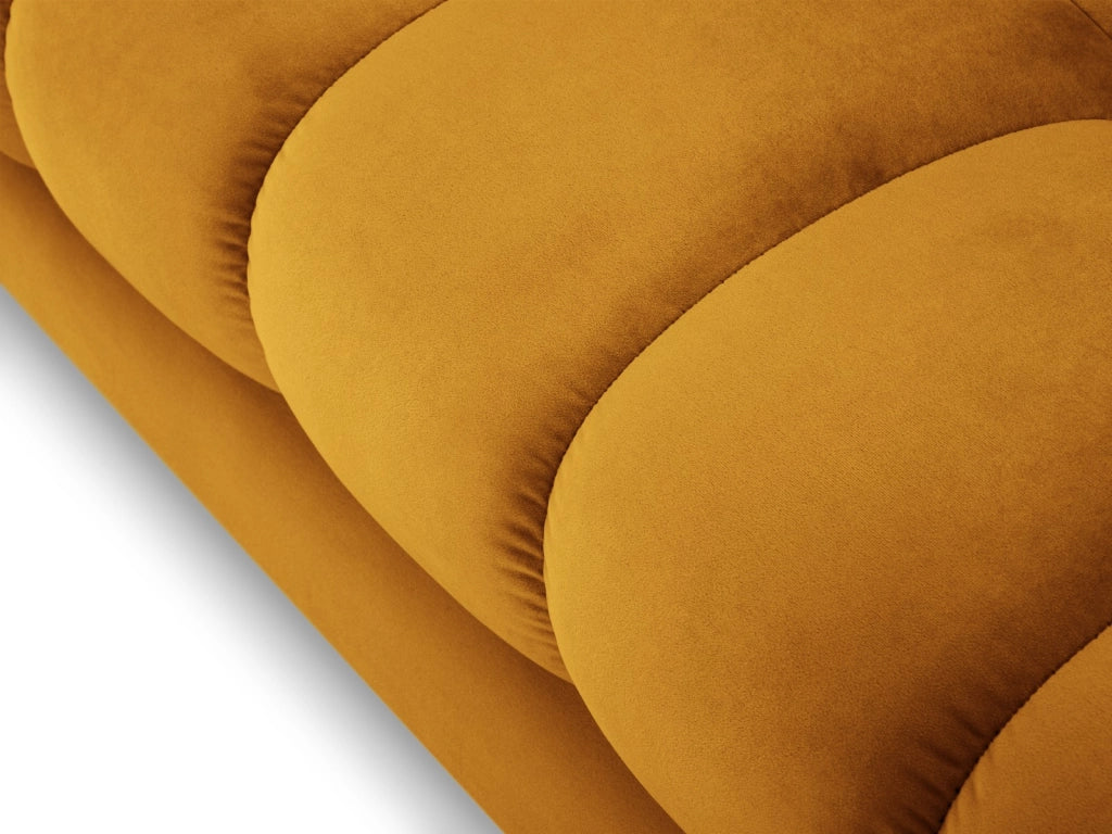 Cosmopolitan Design - Divano "Bali" 2 posti in velluto giallo 