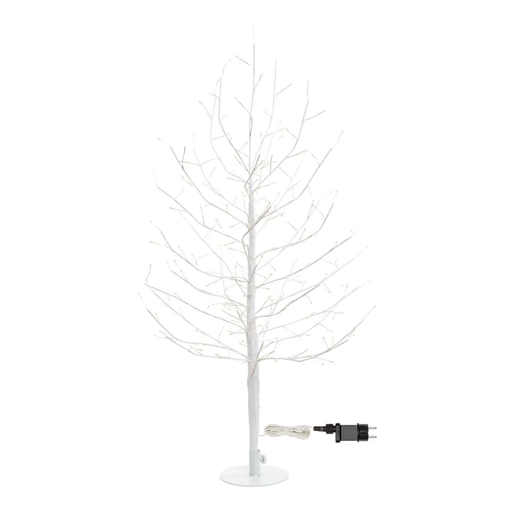 Albero Ramo di Tiglio bianco h 0,9 m, 240 microled bianco caldo, uso interno
