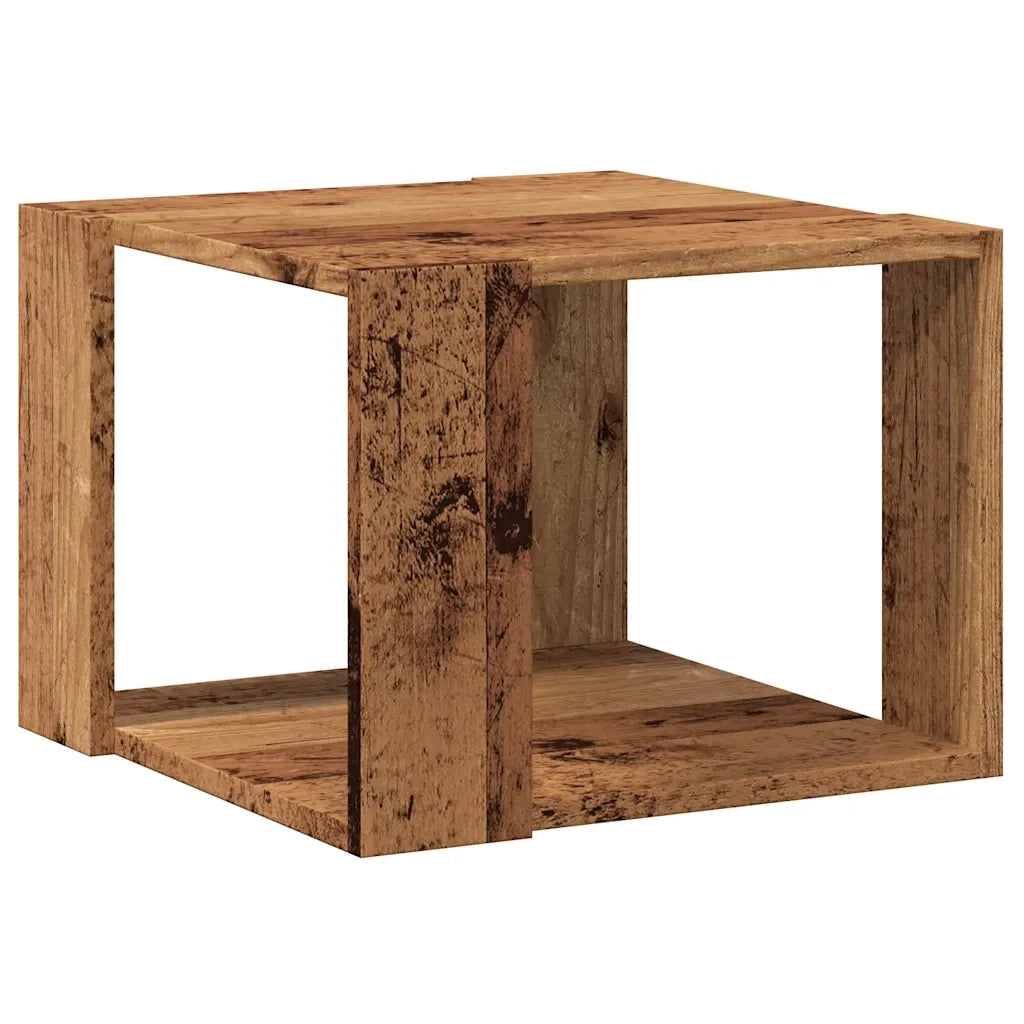 Tavolino da Salotto-Tavolino da soggiorno-Tavolo Legno Vecchio 40x40x30 cm Legno Multistrato