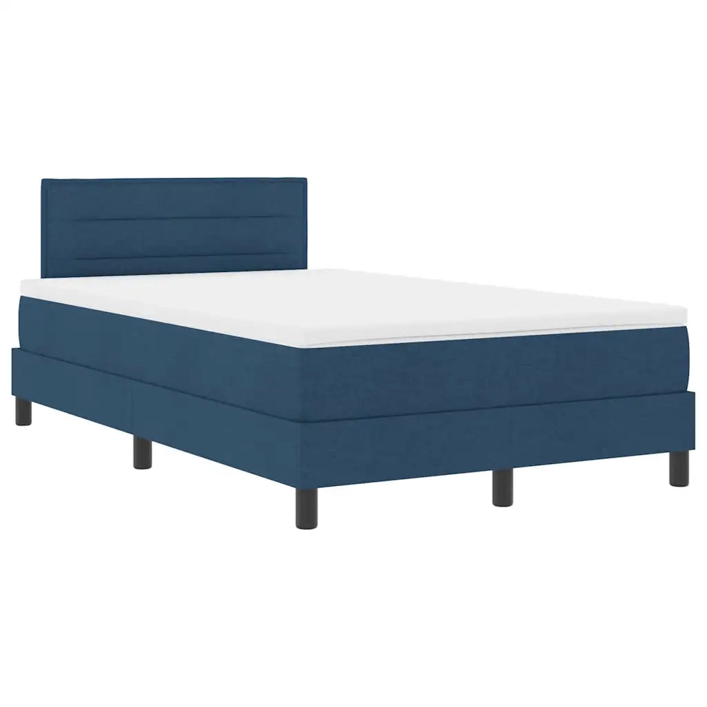 Letto a molle con cuscino con testiera Blu 120 x 200 cm Tessuto 3338607