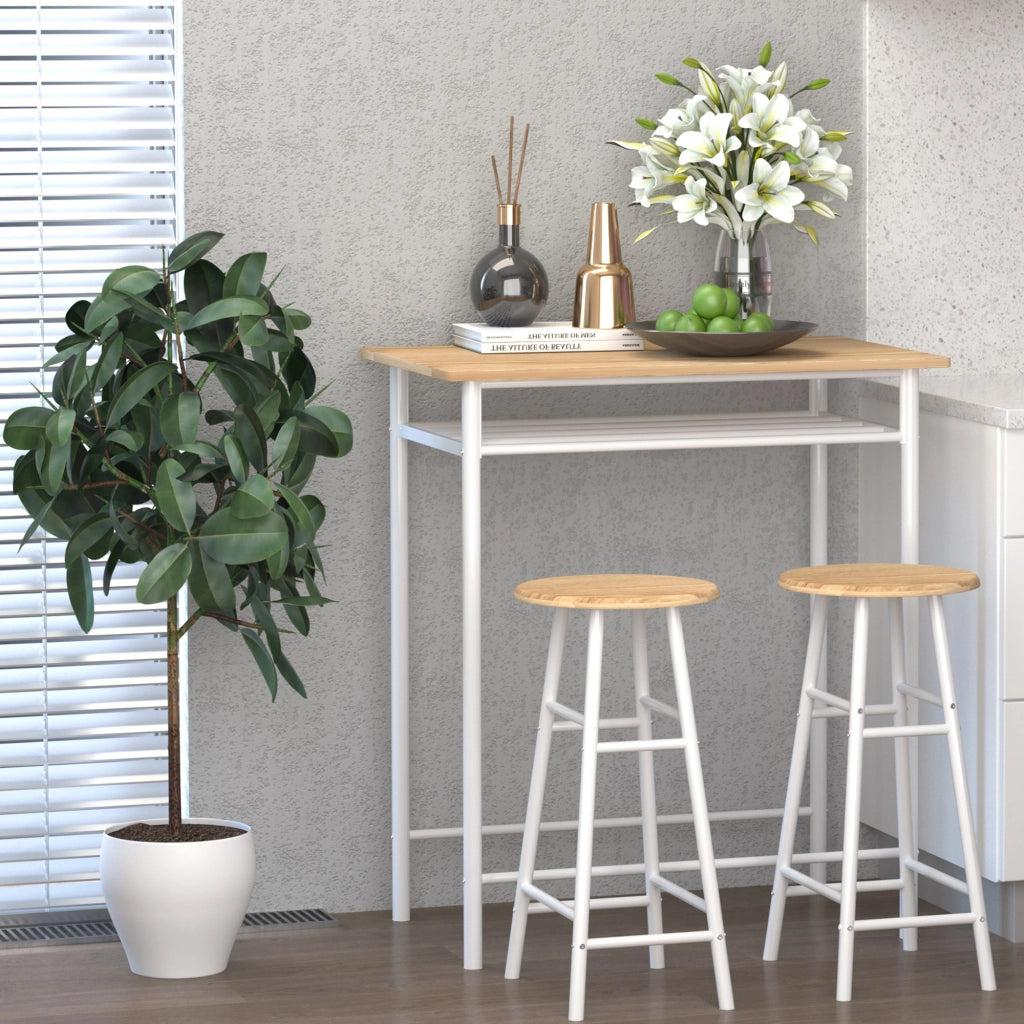 Tavolo da pranzo con scaffale ¨C Minimal ¨C Bianco