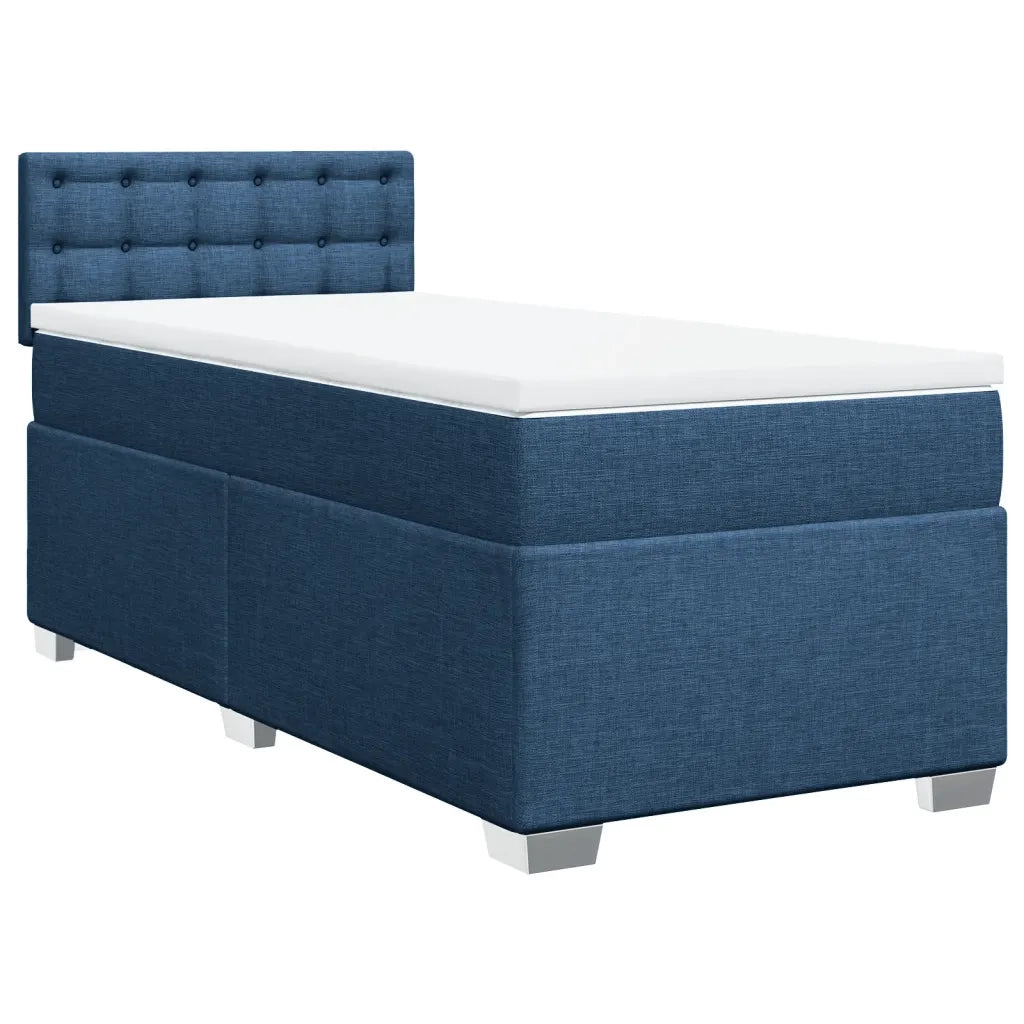 Giroletto a Molle con Materasso Blu 100x200 cm in Tessuto 3288119