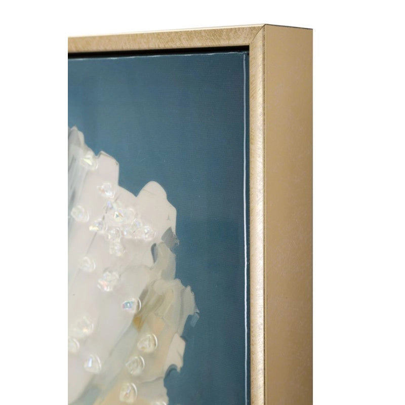 Dipinto Su Tela Laccato Bluey Con Cornice cm 42x3,5x62