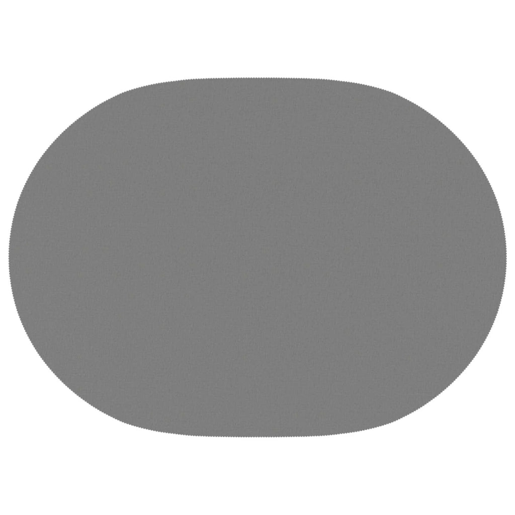 Tovaglia da Tavolo 5 pz Ovale Grigio Chiaro 160 x 220 cm 42040402