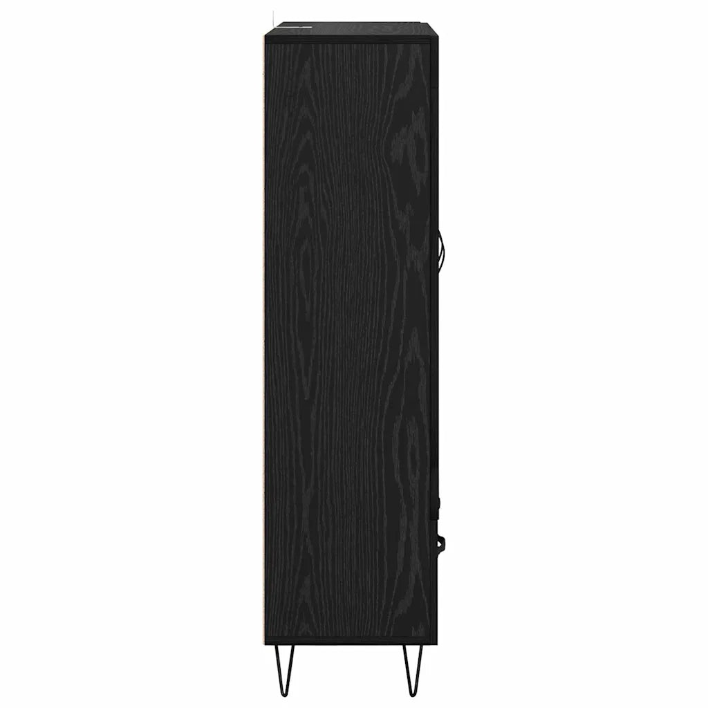 Credenza-Buffet-Armadio da cucina Rovere Nero 69,5 x 31 x 115 cm Legno multistrato 270328