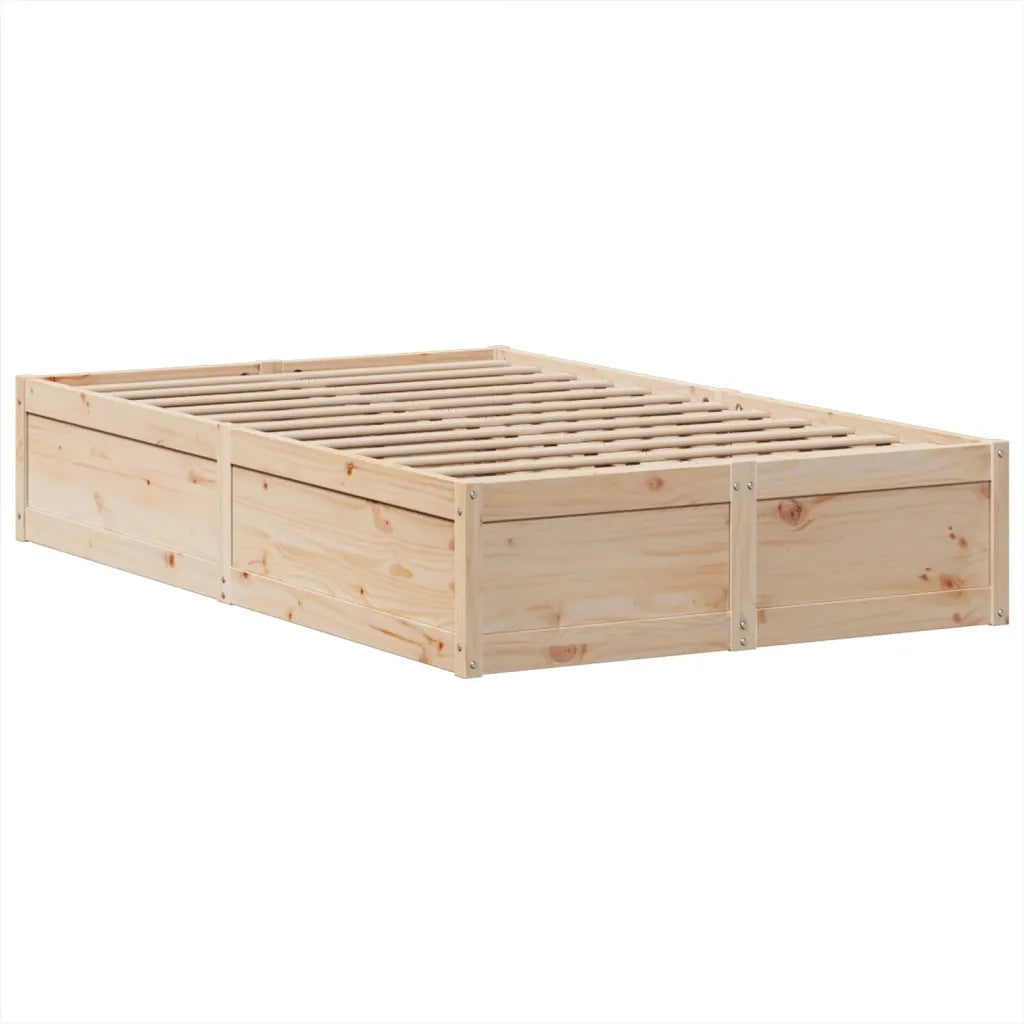 Letto senza Materasso 135x190 cm in Legno Massello di Pino 3323509
