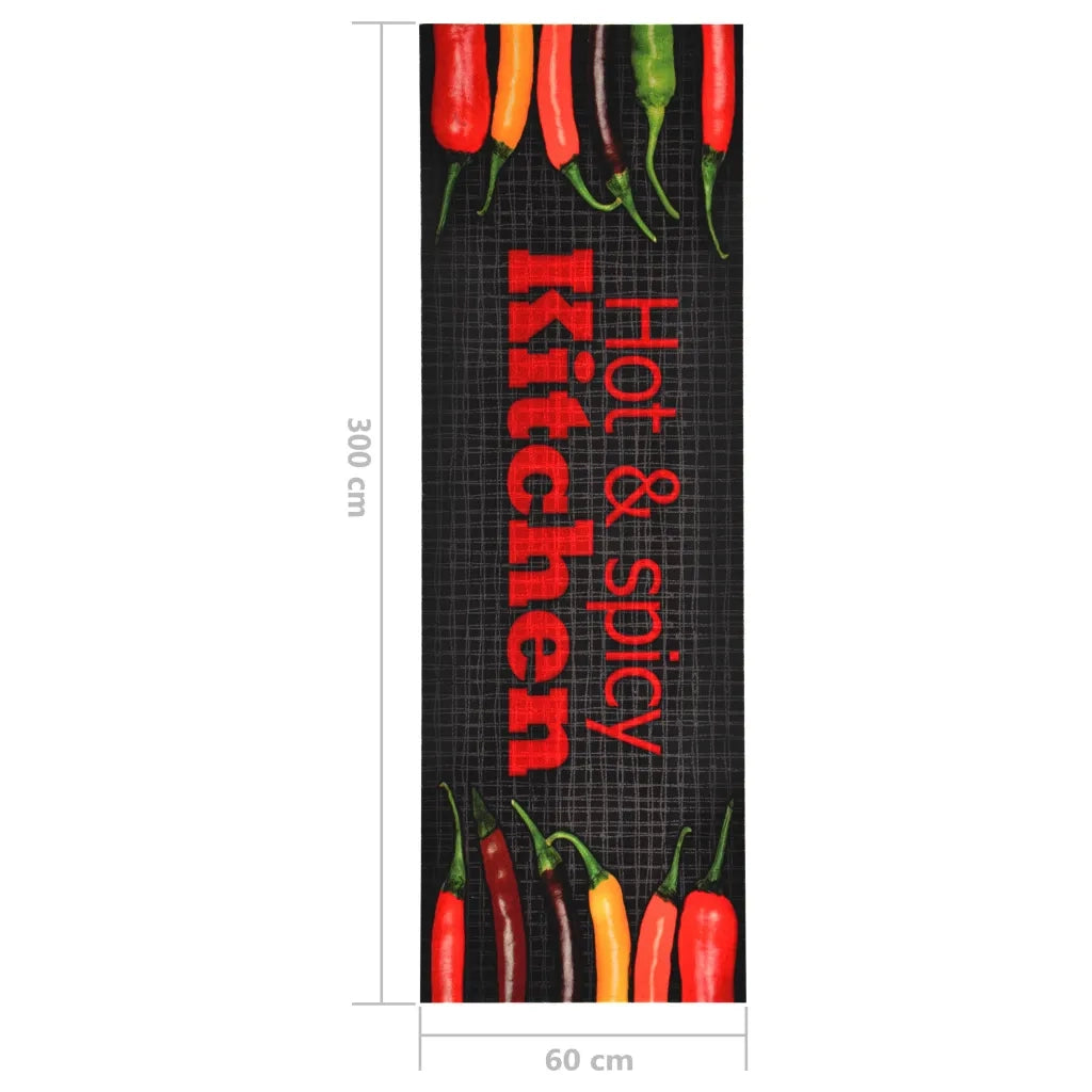 Tappetino da Cucina Lavabile Hot & Spicy 60x300 cm 315957