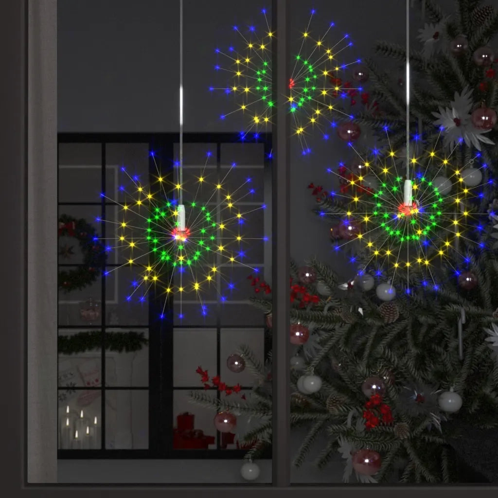 Luci di Natale Fuochi Artificio 10 pz Multicolore 20cm 1400 LED CFW7389677