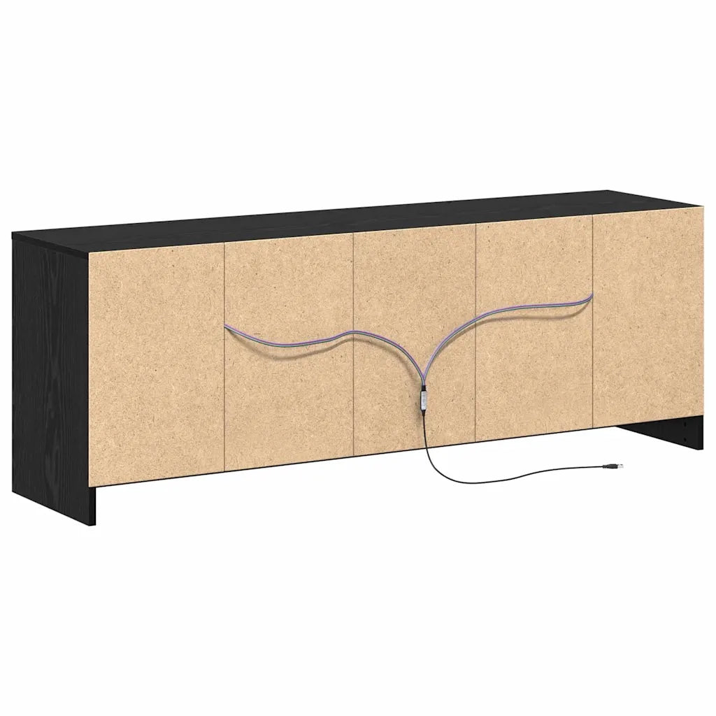 Unit¨¤ TV | Armadietto TV | Mobile Porta TV Nero 139,5 x 34 x 50 cm Legno multistrato
