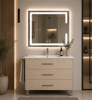 Mobile bagno con lavabo ORIGENBATH RIBERA senza specchio 60x35 cm estepa